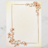 Floral Wedding Letterhead (Voorkant)
