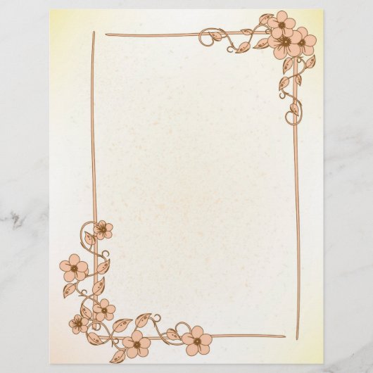 Floral Wedding Letterhead (Voorkant)