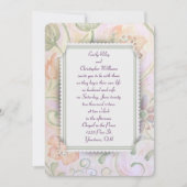 Floral Wedding Lijst Kaart (Voorkant)