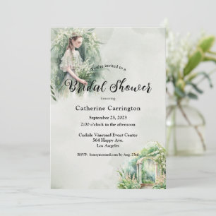 Floral Wedding Lillies of the Valley Vrijgezellenf Kaart