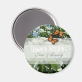 Floral Wedding Magnet (Voorkant / Achterkant)