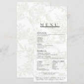 Floral Wedding Menu (Voorkant / Achterkant)
