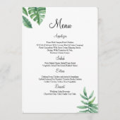 Floral Wedding Menu Card (Voorkant)