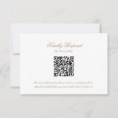 Floral Wedding Monogram Crest RSVP Card (Voorkant)