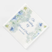 Floral Wedding Napkins Servet (Hoek)