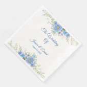 Floral Wedding Napkins Servet (Hoek)