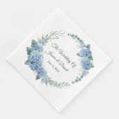 Floral Wedding Napkins Servet (Hoek)