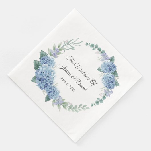 Floral Wedding Napkins Servet (Hoek)