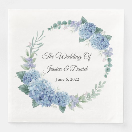 Floral Wedding Napkins Servet (Voorkant)