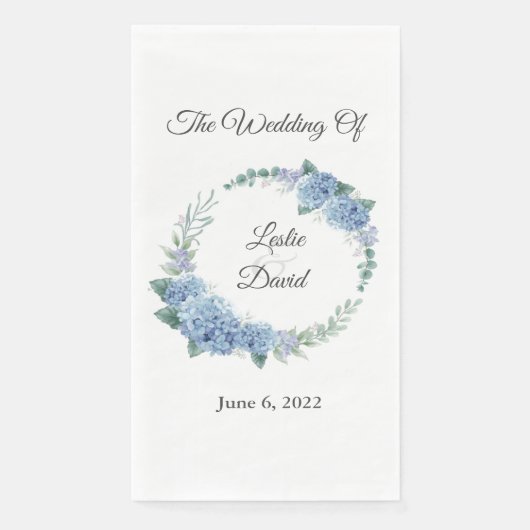 Floral Wedding Napkins Servet (Voorkant)