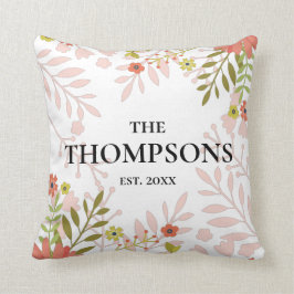 Floral Wedding or Anniversary Gift Kussen