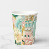 Floral Wedding Papieren Bekers (Rechts)