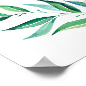 Floral Wedding Party Sign/Welcome Sign Poster (Hoek)