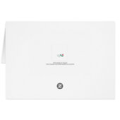 Floral Wedding Place Card (Achterkant Horizontaal)