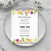 Floral Wedding Place Setting Dankuwel Flyer