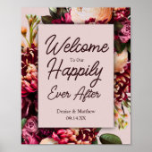 Floral Wedding Poster (Voorkant)