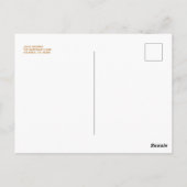 Floral Wedding Postponed Briefkaart (Achterkant)