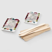 Floral Wedding Program Fan Handwaaier (Niet-gemonteerd)