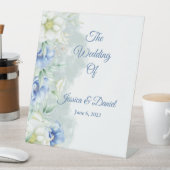 Floral Wedding Reclamebord Met Voetstuk (Insitu)