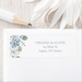 Floral Wedding Return-adres Etiket (Insitu)