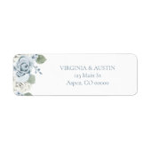 Floral Wedding Return-adres Etiket (Voorkant)