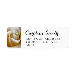 Floral Wedding Return-adreslabels Etiket
