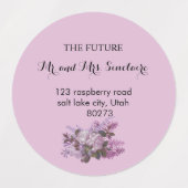 Floral Wedding Return Labels (Design 2)