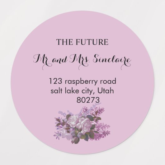 Floral Wedding Return Labels (Design 2)