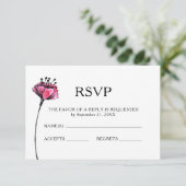 Floral Wedding RSVP (Staand voorkant)