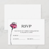 Floral Wedding RSVP (Voorkant / Achterkant)