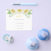 Floral Wedding RSVP Kaart Flyer (Enkel)