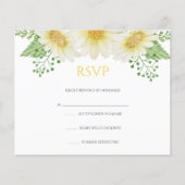 Floral Wedding RSVP Kaart Flyer (Voorkant)