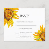 Floral Wedding RSVP Kaart Flyer (Voorkant)