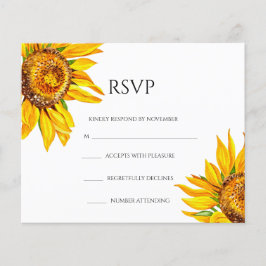 Floral Wedding RSVP Kaart Flyer