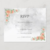 Floral Wedding RSVP Kaart Flyer (Voorkant)