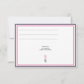 Floral Wedding RSVP-kaart Kaart (Achterkant)