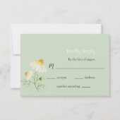 Floral Wedding RSVP-kaart RSVP Kaartje (Voorkant)