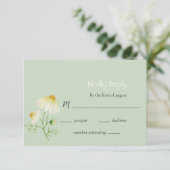Floral Wedding RSVP-kaart RSVP Kaartje (Staand voorkant)