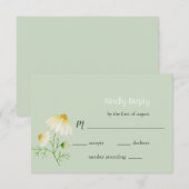 Floral Wedding RSVP-kaart RSVP Kaartje (Voorkant / Achterkant)