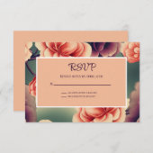 Floral Wedding RSVP-kaart RSVP Kaartje (Voorkant / Achterkant)