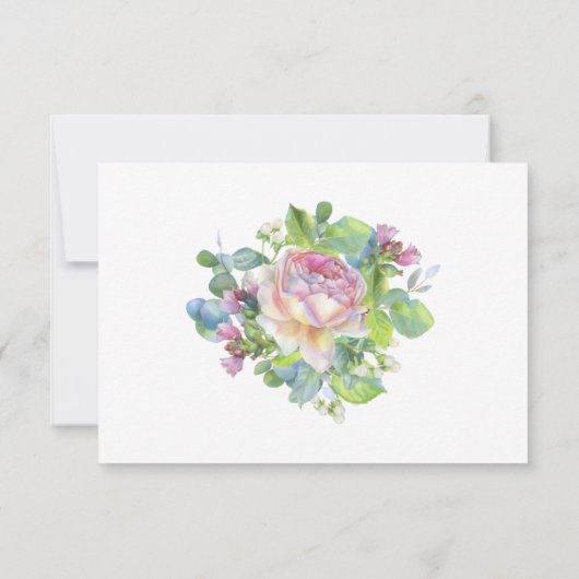 Floral Wedding RSVP-kaart RSVP Kaartje (Achterkant)