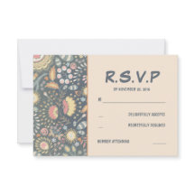 Floral Wedding RSVP-kaarten