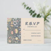 Floral Wedding RSVP-kaarten RSVP Kaartje (Staand voorkant)