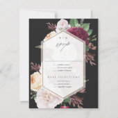  Floral Wedding RSVP Kaartje (Voorkant)