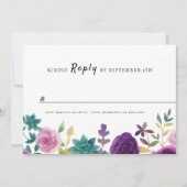 FLORAL wedding RSVP Save The Date (Voorkant)