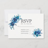 Floral Wedding RSVP Waterverf (Voorkant)