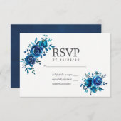 Floral Wedding RSVP Waterverf (Voorkant / Achterkant)