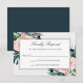 Floral Wedding RSVP Waterverf (Voorkant / Achterkant)