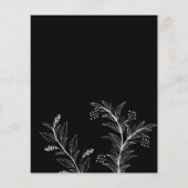 Floral Wedding Save the Date Budget Uitnodiging Flyer (Achterkant)