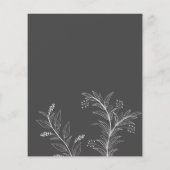 Floral Wedding Save the Date Budget Uitnodiging Flyer (Achterkant)